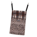 Maxbell Maxbell Hamster Mouse Ferret Rabbit Squirrel Hammock,Cage Hanging Leopard Print Bag