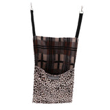 Maxbell Maxbell Hamster Mouse Ferret Rabbit Squirrel Hammock,Cage Hanging Leopard Print Bag