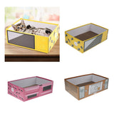 Maxbell Maxbell Pet Cat Scratcher Corrugated Paper Box Scratching Pads for Resting Yellow