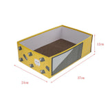 Maxbell Maxbell Pet Cat Scratcher Corrugated Paper Box Scratching Pads for Resting Yellow