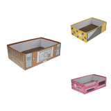 Maxbell Maxbell Pet Cat Scratcher Corrugated Paper Box Scratching Pads for Resting Yellow