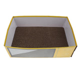 Maxbell Maxbell Pet Cat Scratcher Corrugated Paper Box Scratching Pads for Resting Yellow