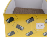 Maxbell Maxbell Pet Cat Scratcher Corrugated Paper Box Scratching Pads for Resting Yellow