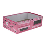 Maxbell Maxbell Pet Cat Scratcher Corrugated Paper Box Scratching Pads for Resting Pink