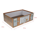 Maxbell Maxbell Pet Cat Scratcher Corrugated Paper Box Scratching Pads for Resting Brown