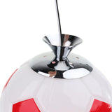 Maxbell Boys Bedroom Light E27 Base Flush Mount Football Soccer Ceiling Lamp Red