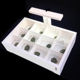 Maxbell Maxbell Acrylic PVC Adjustable Desktop Isolation Small Aquarium Fish Tank White