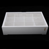 Maxbell Maxbell Acrylic PVC Adjustable Desktop Isolation Small Aquarium Fish Tank White