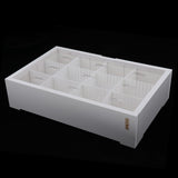 Maxbell Maxbell Acrylic PVC Adjustable Desktop Isolation Small Aquarium Fish Tank White