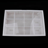 Maxbell Maxbell Acrylic PVC Adjustable Desktop Isolation Small Aquarium Fish Tank White