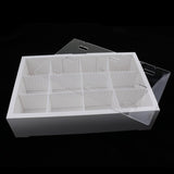 Maxbell Maxbell Acrylic PVC Adjustable Desktop Isolation Small Aquarium Fish Tank White