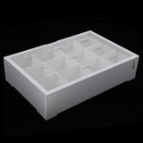 Maxbell Maxbell Acrylic PVC Adjustable Desktop Isolation Small Aquarium Fish Tank White