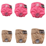 Maxbell Maxbell Reusable Dog Underwear Diaper Adjustable Sanitary Panties for Female S Pink