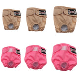 Maxbell Maxbell Reusable Dog Underwear Diaper Adjustable Sanitary Panties for Female S Pink