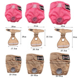 Maxbell Maxbell Reusable Dog Underwear Diaper Adjustable Sanitary Panties for Female S Pink