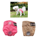 Maxbell Maxbell Reusable Dog Underwear Diaper Adjustable Sanitary Panties for Female S Pink