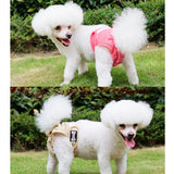 Maxbell Maxbell Reusable Dog Underwear Diaper Adjustable Sanitary Panties for Female S Pink