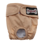 Maxbell Maxbell Reusable Dog Underwear Diaper Adjustable Sanitary Panties for Female M Beige