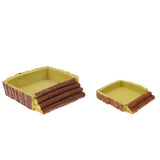 Maxbell Maxbell Tortoise Basin Reptile Food Water Dish Feeding Bowl Small square basin