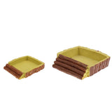 Maxbell Maxbell Tortoise Basin Reptile Food Water Dish Feeding Bowl Small square basin
