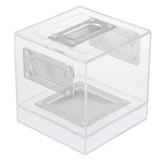 Small Reptile Lizard Spider Scorpion Insect Vivarium Feeding Rearing Box 10x10x10.5cm Clear