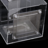 Small Reptile Lizard Spider Scorpion Insect Vivarium Feeding Rearing Box 10x10x10.5cm Clear