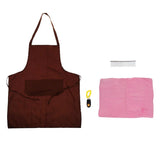 Maxbell Maxbell Pet Dog Supplies 4 Piece Kit Apron Stainless Comb Dog Training Clicker Towel
