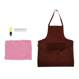 Maxbell Maxbell Pet Dog Supplies 4 Piece Kit Apron Stainless Comb Dog Training Clicker Towel