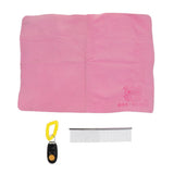Maxbell Maxbell Pet Dog Supplies 4 Piece Kit Apron Stainless Comb Dog Training Clicker Towel