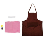 Maxbell Maxbell Pet Dog Supplies 4 Piece Kit Apron Stainless Comb Dog Training Clicker Towel