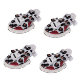 Maxbell Dog Sandals Boots Adjustable Summer Small Dog Cat Puppy Shoes Leopard S - Aladdin Shoppers
