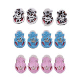 Maxbell Dog Sandals Boots Adjustable Summer Small Dog Cat Puppy Shoes Leopard S - Aladdin Shoppers