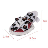 Maxbell Dog Sandals Boots Adjustable Summer Small Dog Cat Puppy Shoes Leopard S - Aladdin Shoppers