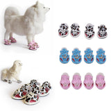 Maxbell Dog Sandals Boots Adjustable Summer Small Dog Cat Puppy Shoes Leopard S - Aladdin Shoppers