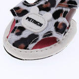 Maxbell Dog Sandals Boots Adjustable Summer Small Dog Cat Puppy Shoes Leopard S - Aladdin Shoppers