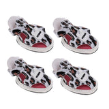Maxbell Dog Sandals Boots Adjustable Summer Small Dog Cat Puppy Shoes Leopard S - Aladdin Shoppers