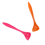 Maxbell 2-Pack Special Curved Design Pet Dog Cat Food Can Spoon with Long Handle