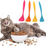 Maxbell 2-Pack Special Curved Design Pet Dog Cat Food Can Spoon with Long Handle