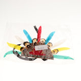Maxbell Small Dog Hat with Feather Headdress Indians Style Pet Cat Cap Costume