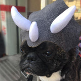 Maxbell Little Pet Triceratops Cosplay Costumes Dog Cat Captain Fancy Hat Apparel
