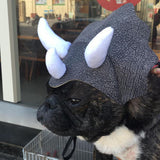 Maxbell Little Pet Triceratops Cosplay Costumes Dog Cat Captain Fancy Hat Apparel