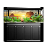Maxbell Maxbell Aquarium Background, Adhesive Poster Fish Tank Wall Decor Sticker Desert L