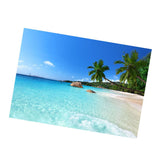 Maxbell Maxbell Aquarium Single-sided Adhesive Poster Background Sticker Sandbeach 76x46cm