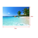 Maxbell Maxbell Aquarium Single-sided Adhesive Poster Background Sticker Sandbeach 76x46cm