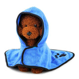 Maxbell Maxbell Fibre Cloth Dog Cat Bath Towel Footprint Paw Pet Hood Bath Towel  M