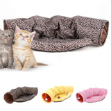 Maxbell Maxbell Foldable Cat Tunnel Bed-Kitten Indoor Playing Funny Toy Hanging Fluffy Ball Pink