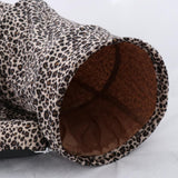 Maxbell Maxbell Foldable Cat Tunnel Bed-Kitten Indoor Playing Funny Toy Hanging Fluffy Ball Leopard