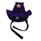 Maxbell Maxbell Magic Funny Halloween Pet Cat Small Dog Hat with Star Costume Pet Supplies Purple