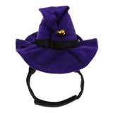 Maxbell Maxbell Magic Funny Halloween Pet Cat Small Dog Hat with Star Costume Pet Supplies Purple