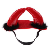 Maxbell Halloween Pet Adjustable Headdress Costumes Horn Decor Dog Cat Cosplay Hat